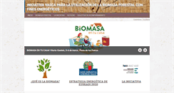 Desktop Screenshot of biomasaeuskadi.net